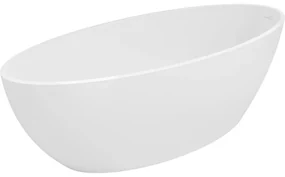 Mexen Prato wanna wolnostojąca z konglomeratu 170 x 70 cm, biała mat - 57251707000