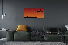 Obraz drukowany na płótnie Samolot w Chmurach