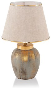 Lampa stołowa w kremowo-złotym kolorze (wysokość 47 cm) – Opviq lights