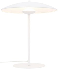 Biała lampa stołowa LED z metalowym kloszem (wysokość 41 cm) Lund – Candellux Lighting