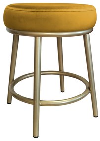 Taboret Ben noga metalowa złota MG15