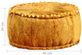Żółta pufa tapicerowana - Zenuti