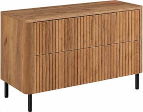 Szafka łazienkowa 100, Dąb craft, blat dąb craft, nogi czarne, 100,8 x 44,2 x 65 cm
