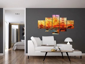 Obraz - Golden Gate, San Francisco, Kalifornia (125x70 cm)