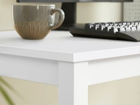PROMOCJA Biały stół jadalniany z białym blatem TESSA 120x60 cm II. klasa