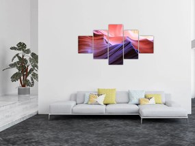 Obraz - kolorowy piasek (125x70 cm)
