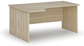 Narożne biurko PRIMO WOOD, 160x120 cm, lewe, dąb naturalny