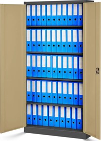 Szafa biurowa Eco Design Jan H 90x40x195 cm antracyt/orzech