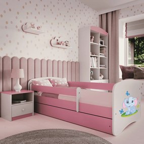 Łóżko dziecięce Babydreams z obrazkiem 140x70 z materacem