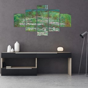 Obraz - Claude Monet, The Japanese Footbridge, reprodukcje (125x70 cm)