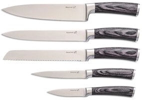 Zestaw noży G21 Gourmet Rustic 5 szt. + bambusowy blok