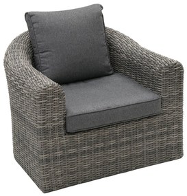 Rattanowy zestaw modułowy BORNEO LUXURY dla 7 osób (szary)