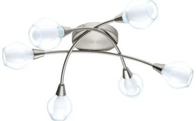 Eglo 32595 - Przysufitowy żyrandol ARNADO 6xG9/33W/230V matowy chrom