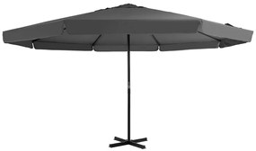 Okrągły parasol ogrodowy z aluminiową ramą antracyt - Diola