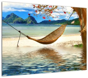 Obraz - Relaks na plaży (70x50 cm)