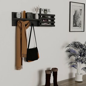 Wieszak ścienny Huso Anthracite