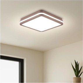 Brilagi-LED Oprawa zewnętrzna z czujnikiem BENE LED/24W/230V 26x26 cm brązowa IP54