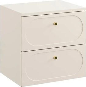 Szafka pod umywalkę nablatową DONNA SAND 2S 60cm beż piaskowy z blatem COMAD