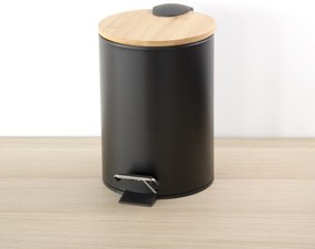 Kosz łazienkowy z bambusem ZETRU, 3 l