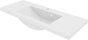 Umywalka wpuszczana w blat z konglomeratu WAVE 120 cm