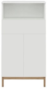 Biała wysoka szafka łazienkowa 60x121 cm Mirza – Støraa