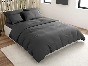 PrzytulneMieszkanie.pl PrzytulneMieszkanie.pl Bawełniana pościel LUX ciemnoszara z hotelową kieszenią Rozmiar pościeli: 70 x 90 cm | 140 x 200 cm