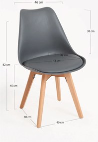 Zestaw 4 krzese Synk Basic