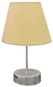 Lampa stołowa 1xE27/60W/230V beżowy/chrom błyszczący