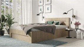 Łóżko 160cm x 200cm Otwierane z boku | SONOMA | Pojemnik + Stelaż