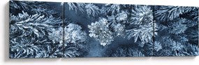 Obraz - Śnieżny las (170x50 cm)