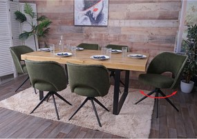 Krzesło do jadalni MCW-N72 (zestaw 6 sztuk),  zielony