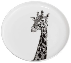 Biały porcelanowy talerz Maxwell &amp; Williams Marini Ferlazzo Giraffe, ø 20 cm