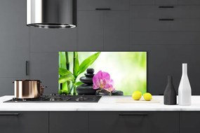 Szkło Ozdobne do Kuchni Graficzny Motyw Bambusa