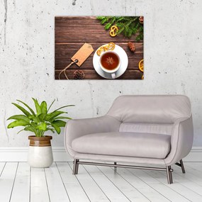 Obraz - kubek z dekoracjami (70x50 cm)