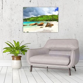 Obraz - Seszele, Takamaka beach (70x50 cm)
