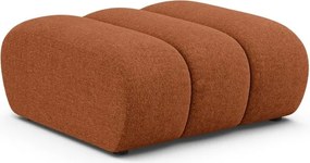 Ceglasty podnóżek z tkaniny szenilowej Lupine – Micadoni