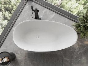 Mexen Milano wanna wolnostojąca z konglomeratu 170 x 86 cm, biała mat - 57301708500