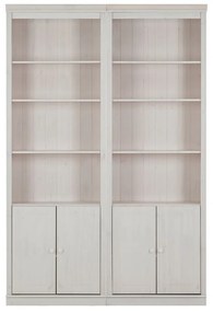 Biały regał z litego drewna sosnowego 148x223 cm Anita – Støraa
