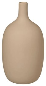 Beżowy ceramiczny wazon Blomus Nomad, wys. 21 cm