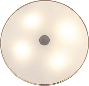Lampa sufitowa rustykalna beżowa 50 cm - Drum