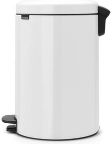 Biały stalowy kosz na śmieci z pedałem 20 l NewIcon – Brabantia