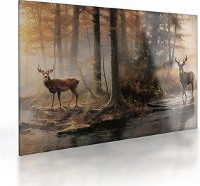 Obraz na szkle - Obraz dzikiej przyrody w stylu vintage (70x50 cm)