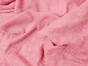 PrzytulneMieszkanie.pl Prześcieradło frotte EXCLUSIVE różowe 180 x 200 cm