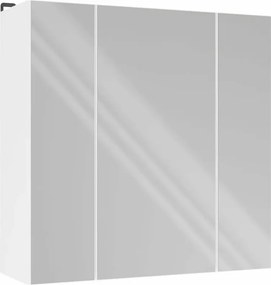 Biała trzydrzwiowa lustrzana szafka łazienkowa 60cm R5-L21