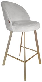 Hoker TRIX krzesło barowe tkanina Welur podstawa metalowa