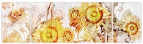 Obraz - Słoneczniki, malarstwo (170x50 cm)
