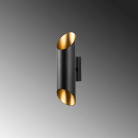 Kinkiet w czarno-złotym kolorze ø 8 cm Cut – Opviq lights