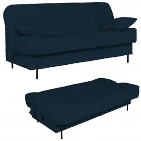 Kanapa sofa Sara rozkładana wersalka do spania Rene Family meble niebieska