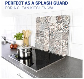 Zestaw 2 szklanych płyt ochronnych na kuchenkę Wenko Universal Tile