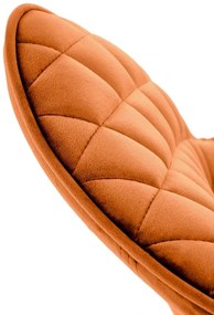 Krzesło tapicerowane K520 VELVET cynamonowe obracane HALMAR